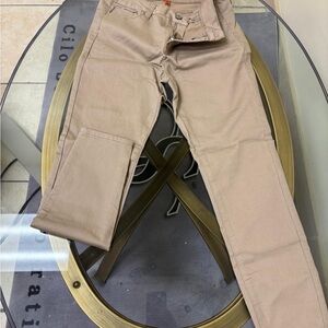 Beige Slim Fit Pants